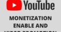 Promote for YouTube Channel monetization enable & Video promotion.