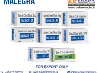 Malegra Products Manufacturer and Exporter at Sunrise Remedies