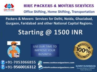 Packers Movers in Lajpat Nagar – 09560016312- CostToCostPackers
