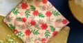 Floral Print Red Cotton Handkerchief Online