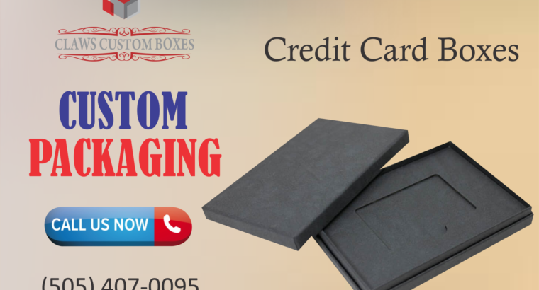 Credit card boxes enhance the packaging products