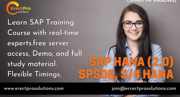 Digital Training for SAP HANA (2.0) SPS05, S/4 HANA 1909/2101.