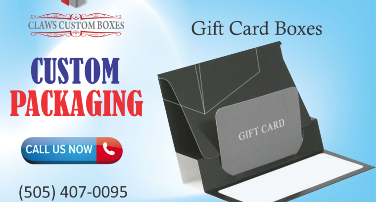 Grab the best packaging of gift card boxes