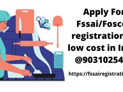 Apply For Fssai/Foscos License at low cost in India @9031025497