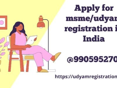 Apply for msme/udyam registration in India @9905952702