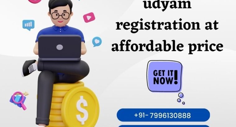 Apply online for udyam registration at affordable price